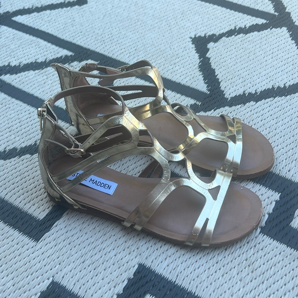 Steve Madden gold Sandals